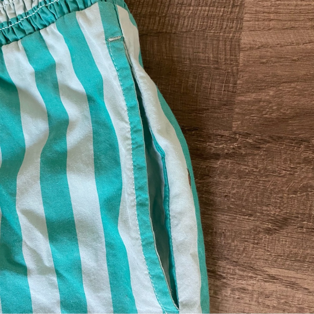 Striped Teal and White Shorts size S - Picture 9 of 10